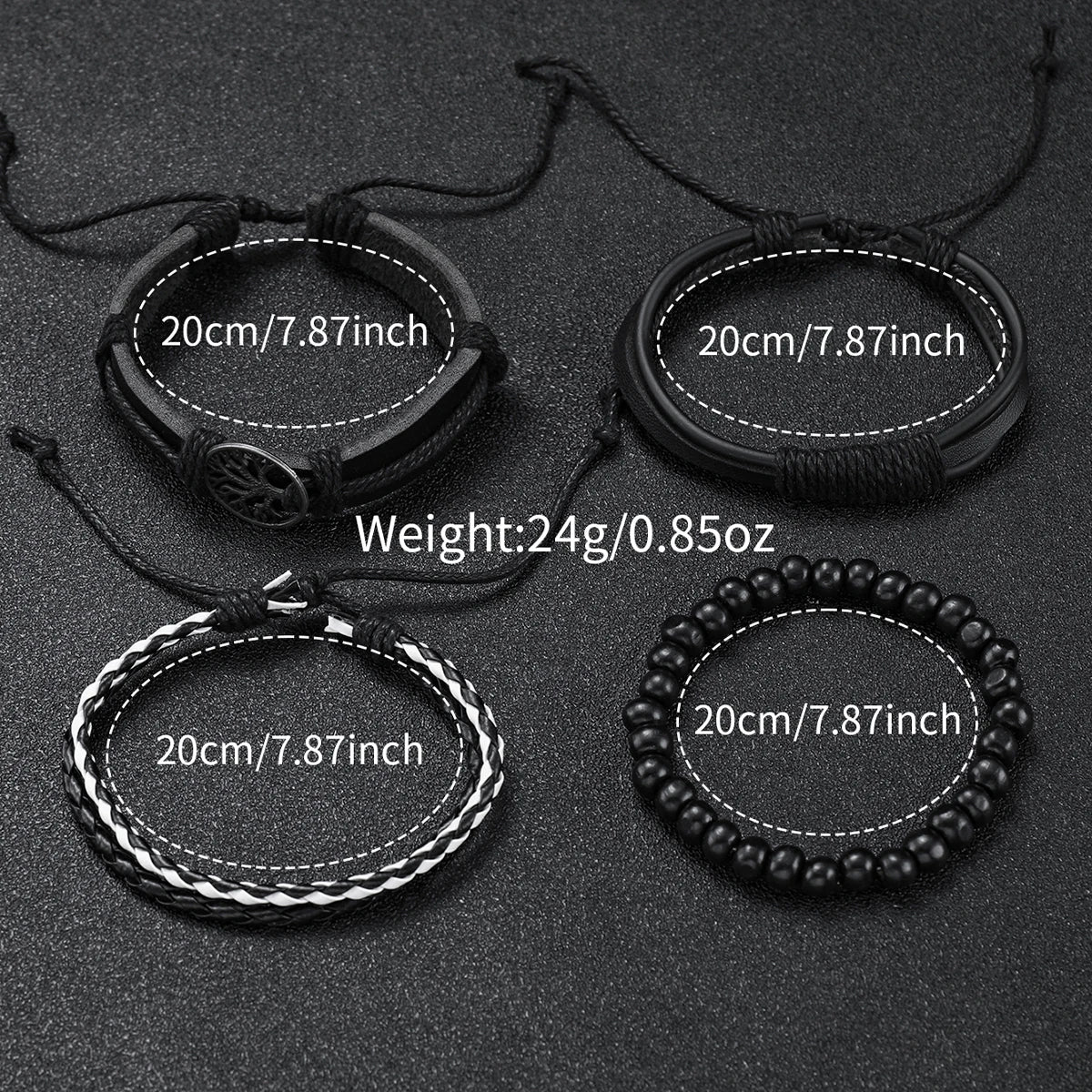 5 pçs/set relógio masculino moda árabe dial pulseira de couro masculino relógios de negócios pulseiras conjunto (sem caixa) Qme