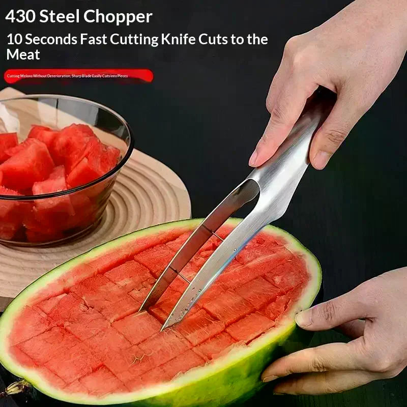 1Set Watermelon Cutting Machine Summer Watermelon Cutter Hand Multifunctional Slicer For Melon Kitchen Tools Qme