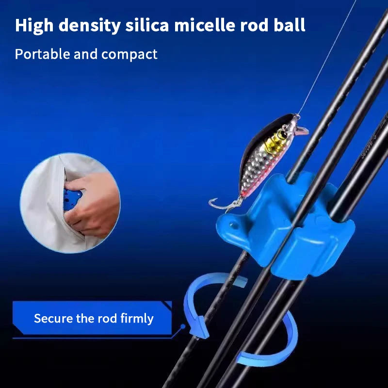5 Portable Fishing Rod Holder Ball Bundle Storage Accessories Tie Qme