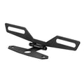 Motorcycle License Plate Bracket Taillight Mount Support Folding Number Plate Frame Holder Mount Universal Motorbike Accessories Qme black