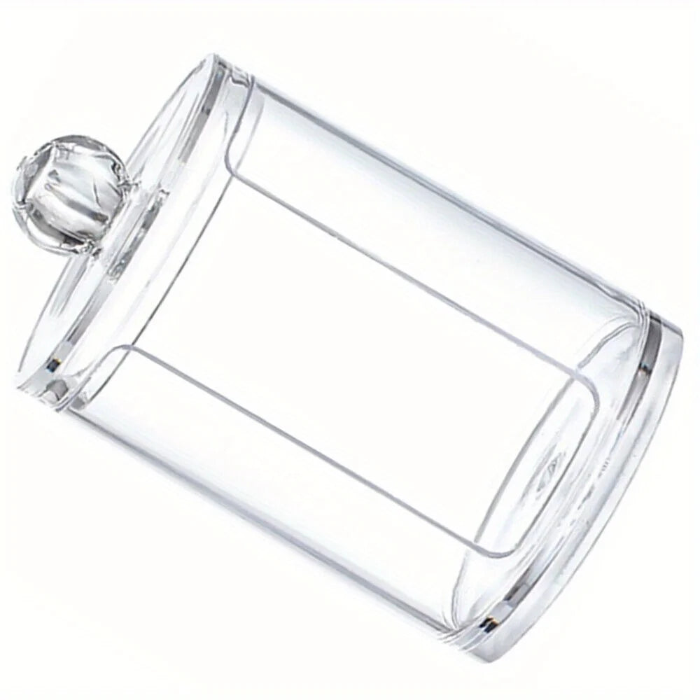 1pc, Cosmetic Pads Storage Rack, Large Capacity Qtip Dispenser Holder Transparent Acrylic Storage Organizer Containers Rounds Qme 1pc