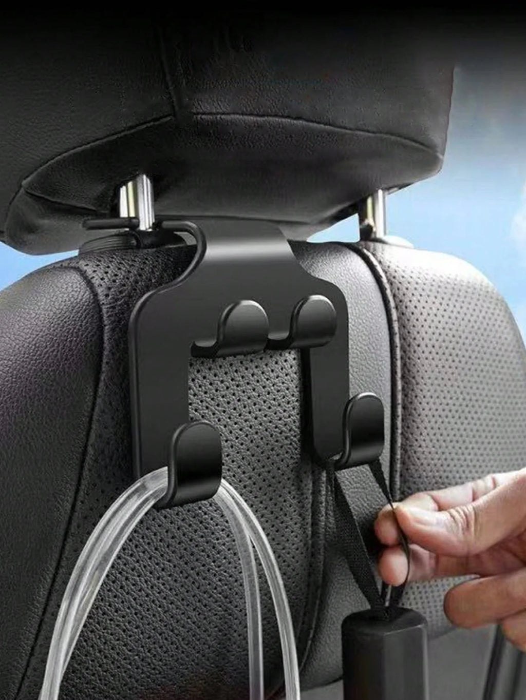 Car Multifunctional Phone Holder Hook Creative Storage Rear Seats 2 Qme