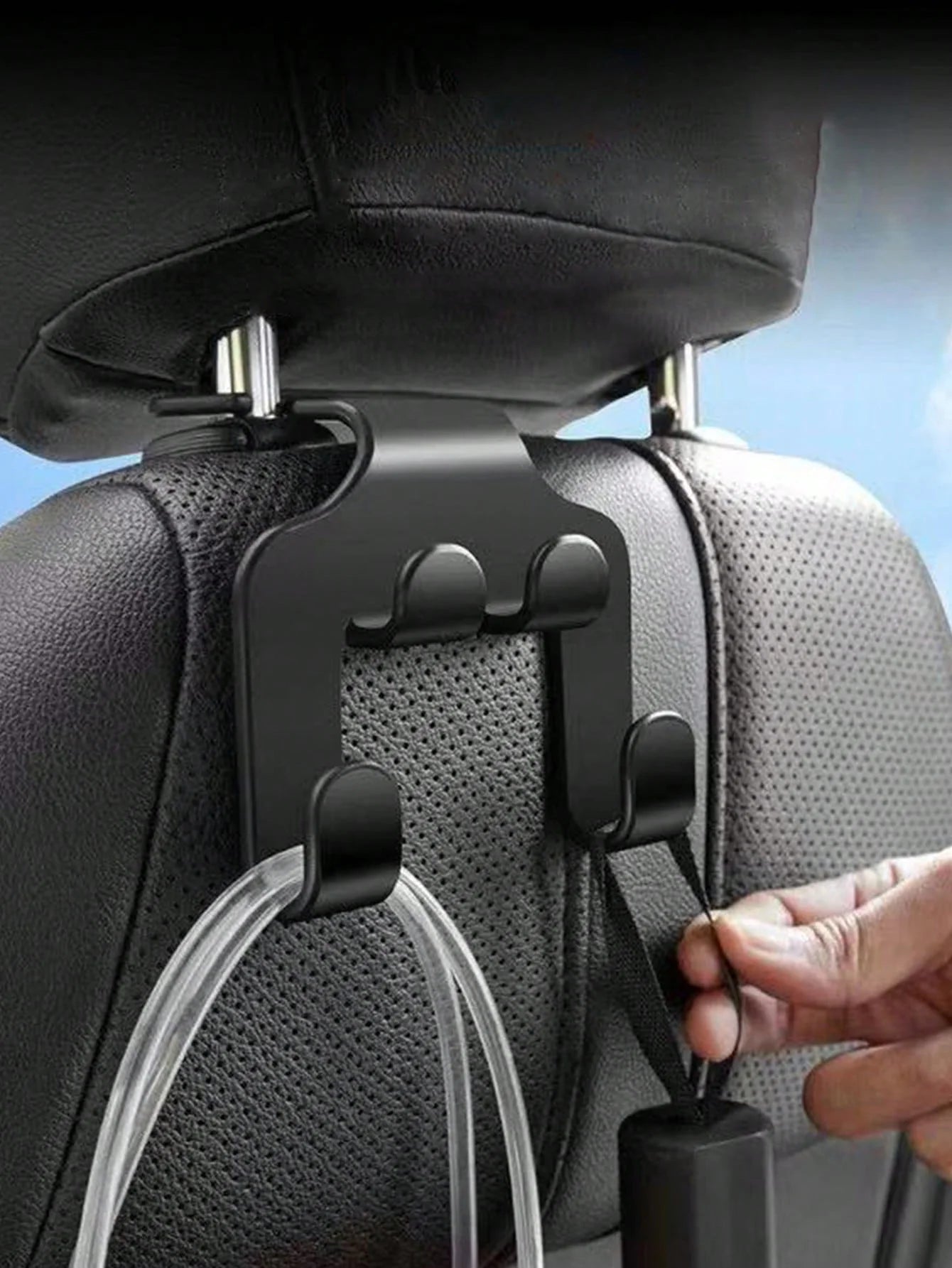 Car Multifunctional Phone Holder Hook Creative Storage Rear Seats 2 Qme