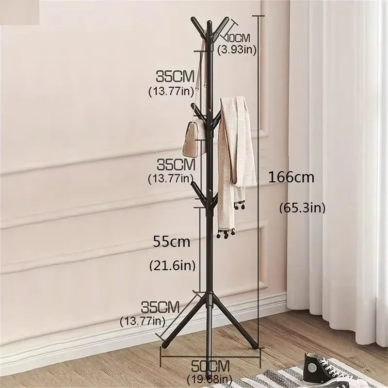 Clothes Hanging Rack Floor Simple Bedroom Clothes And Hat Rack Household Clothes Storage Rack Easy Assembly Qme