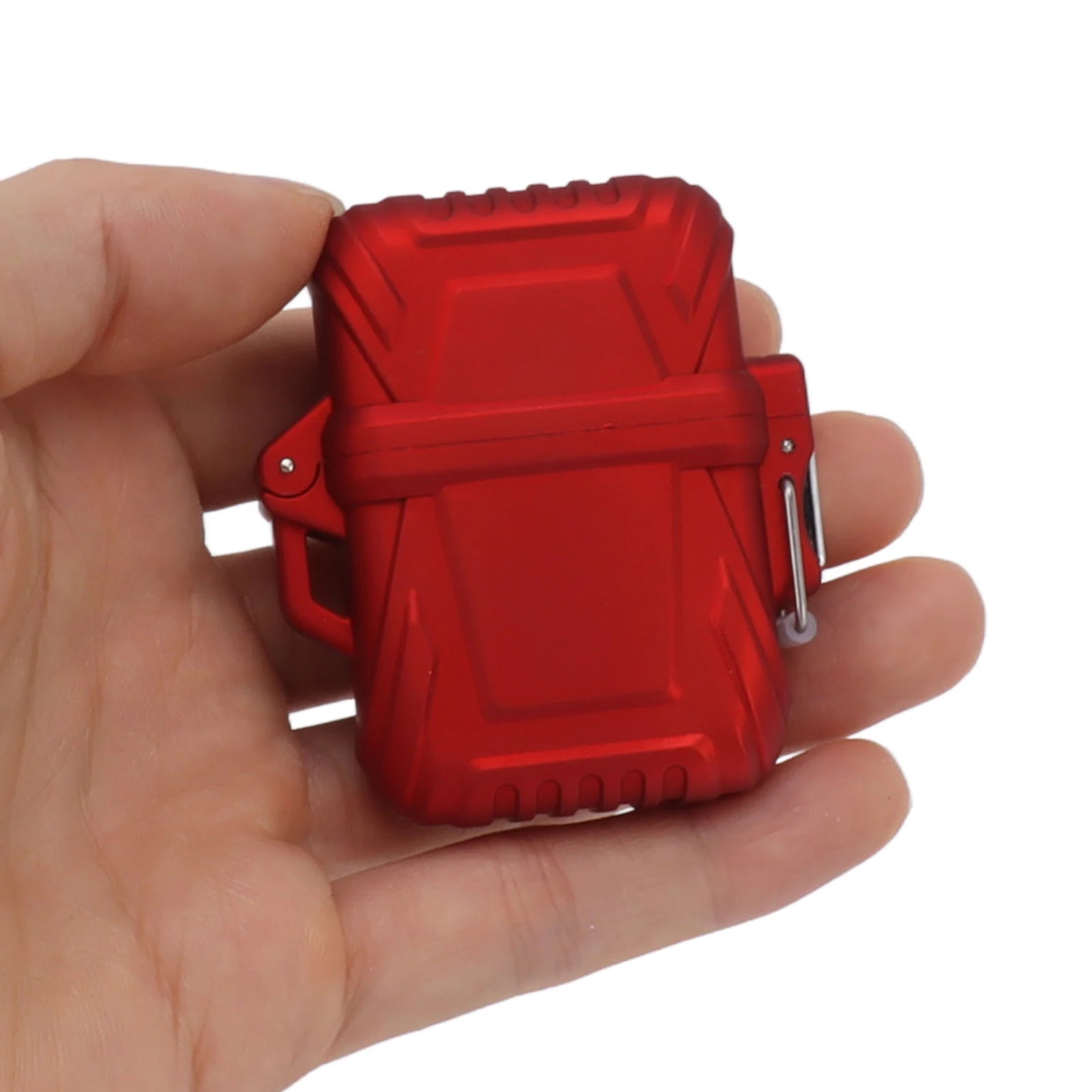 2Pcs Lighter Case Portable Lighter Pouch IP56 Waterproof Plastic Firestarter Case for Outdoor Camping Travel Qme