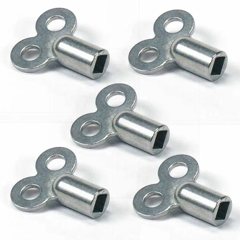 Zinc Alloy Radiator Exhaust Valve Key 5 Square Socket Accessory Qme