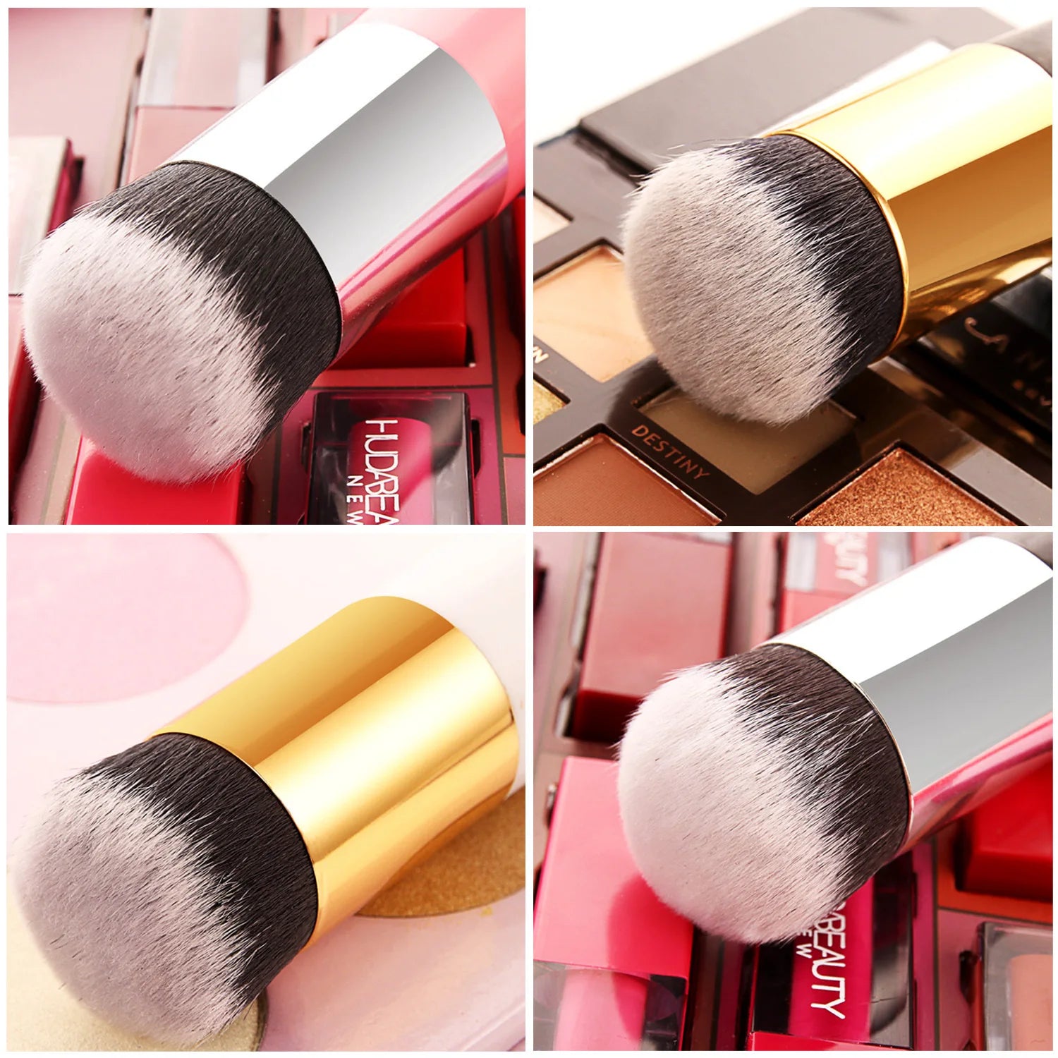 Chubby Pier Foundation Brush Flat Cream Makeup Brushes Professional Qme