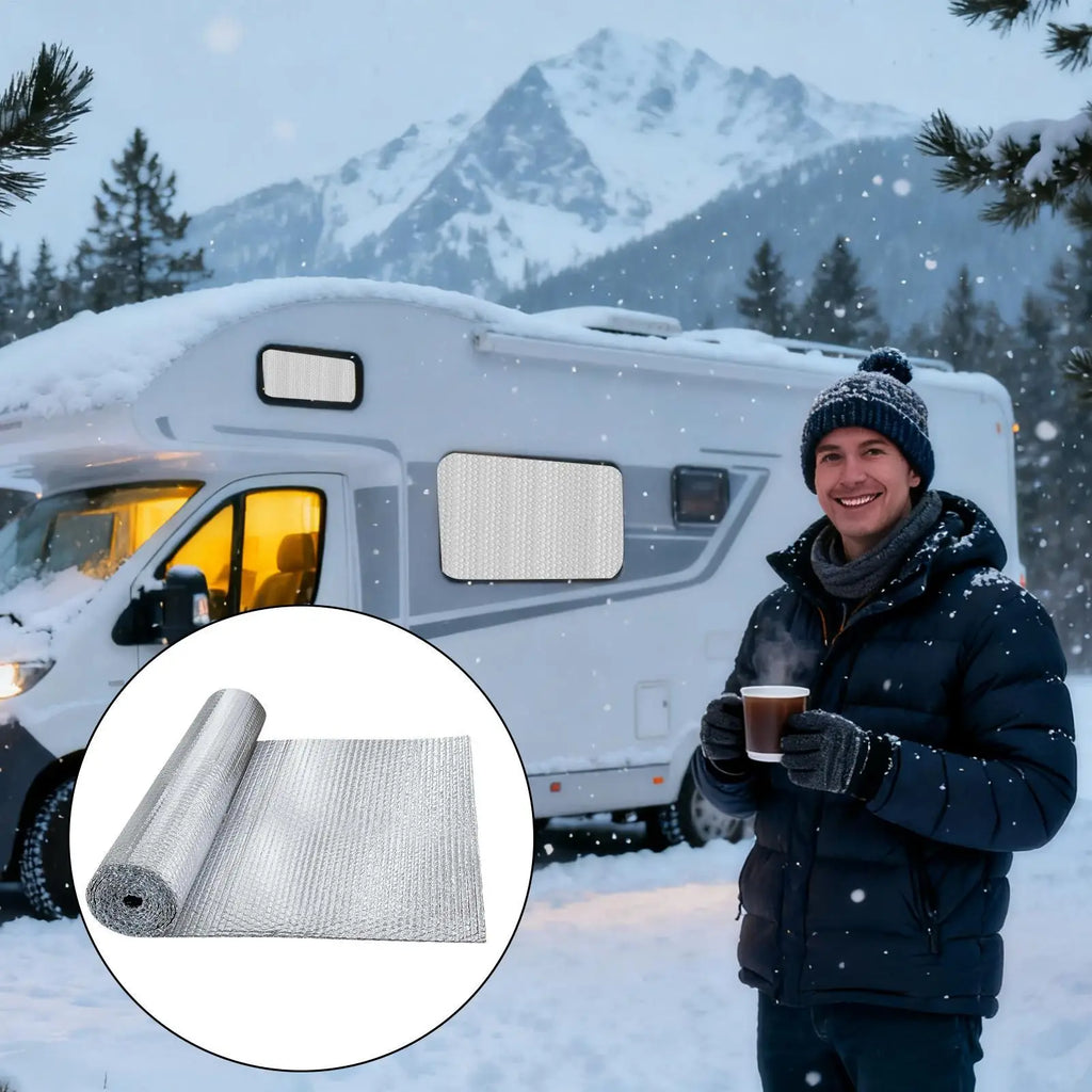 Reflective bubble insulation board aluminum foil bubble shielding Double Reflective Insulation Roll for RV Roof Garage Door Qme