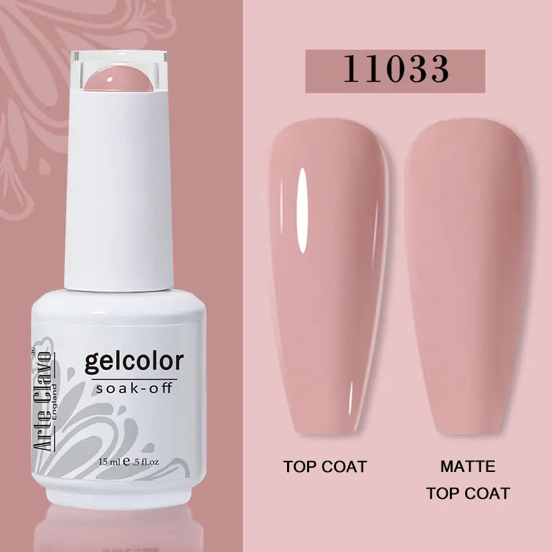 Arte Clavo Jelly Gel Polish Translucent Manicuring UV Nail Semi Qme 11033