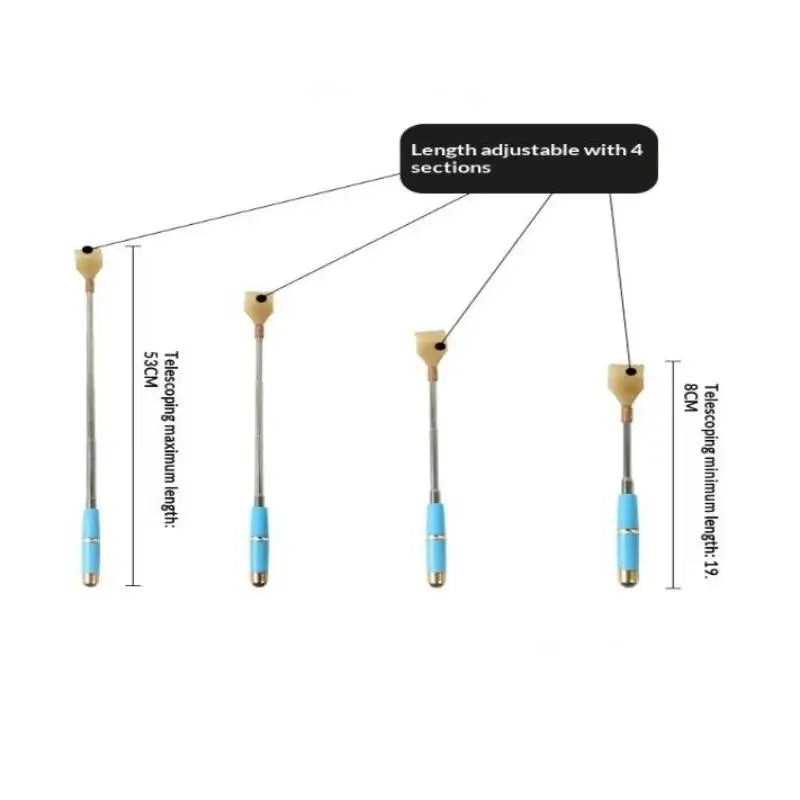 Extendable Magnetic Ball Hackle Back Scratcher Magnet Telescopic Qme