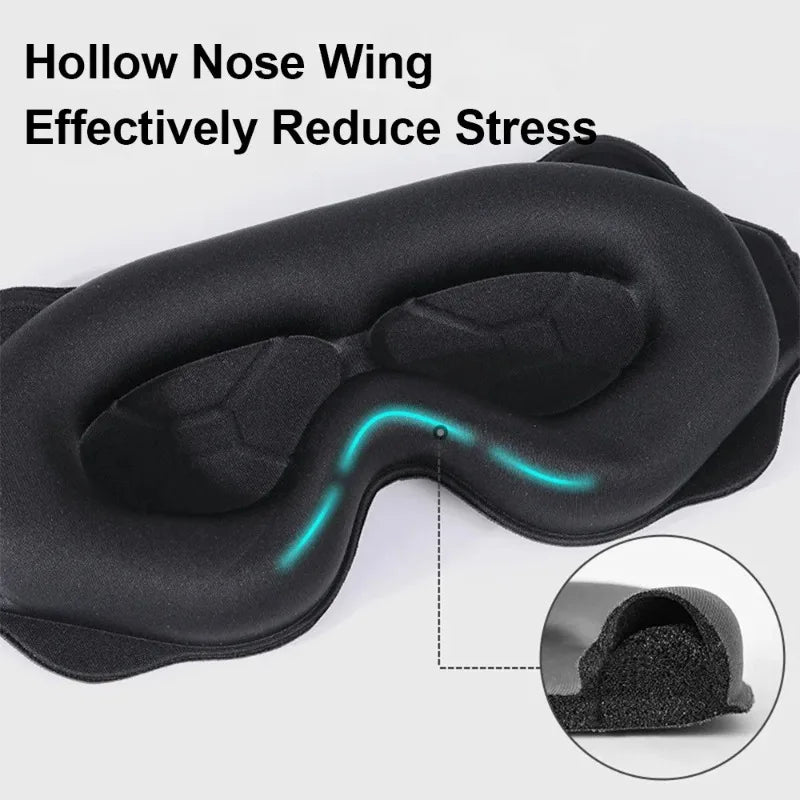 3D Stereoscopic Light-blocking Sleep Eye Mask Breathable Non-pressing Qme