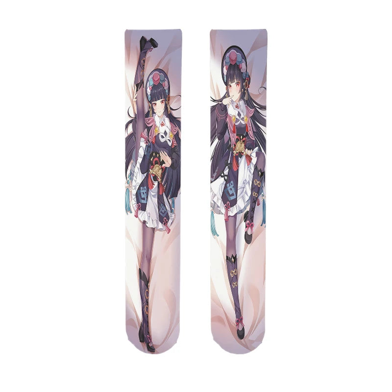 Interesting Japanese Design Women's Stockings Genshin Series Thigh Qme style3 One Size