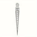 1-15mm Stainless Steel Taper Gauge, Wedge Feeler Gauge for Gap and Hole Measurement Qme 1 pc