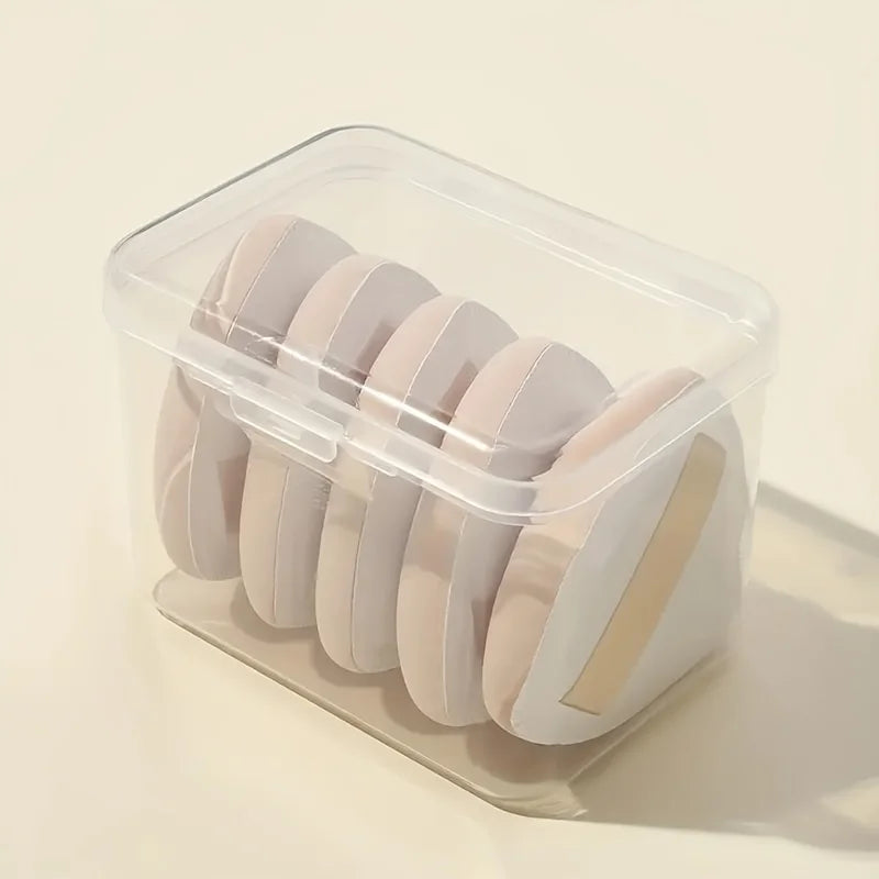 Soft Reusable Triangle Powder Puff Makeup Sponge Beauty Egg Blenders Qme 5 White Boxes