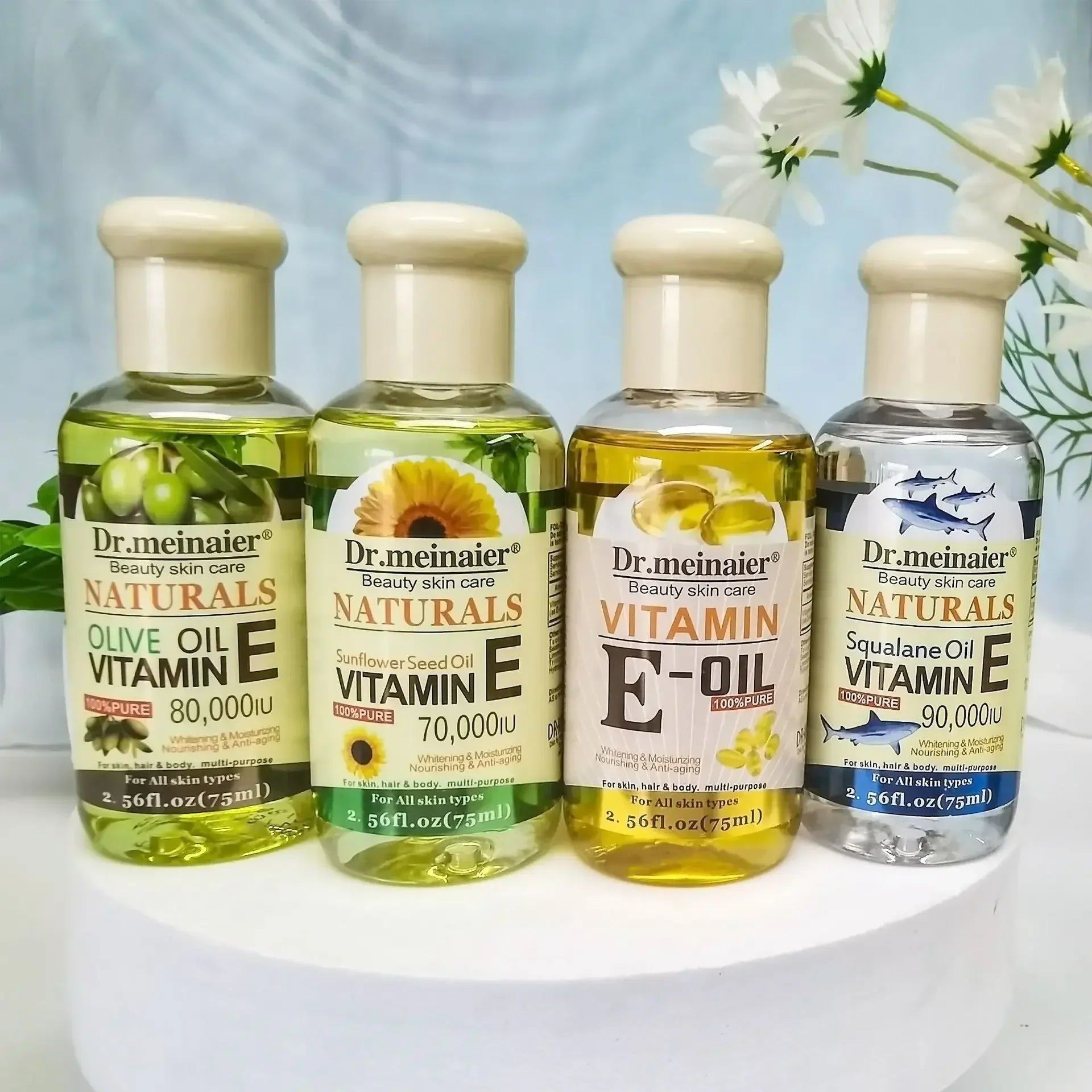 Vitamin E Face Essence Oil Morning Night Whitening Shrink Pores Anti Qme