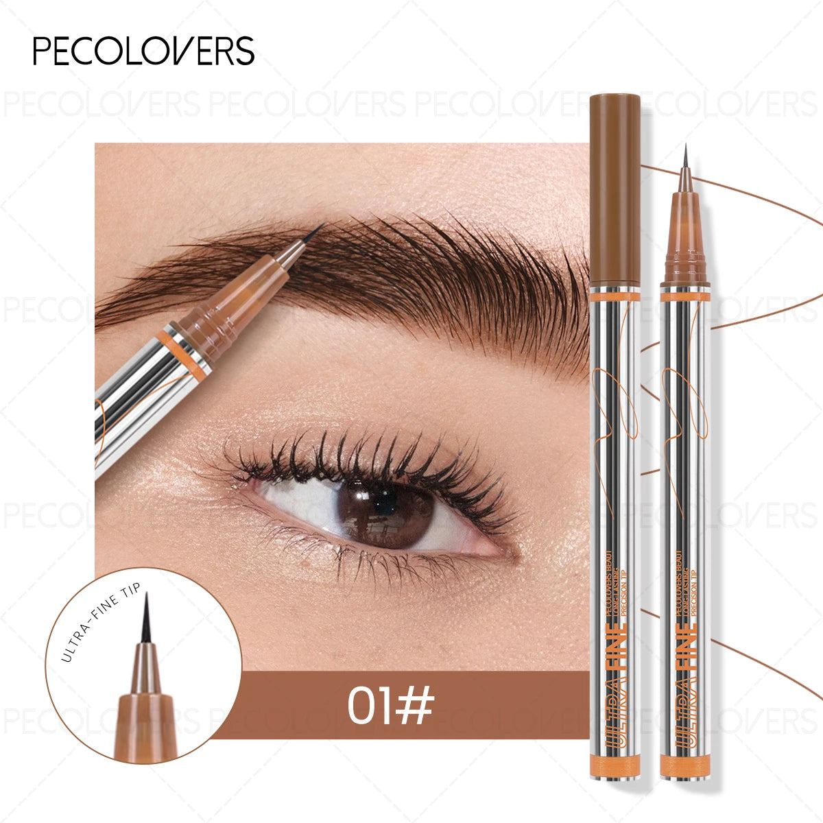 Long-lasting Non-fading Eyebrow Product Ultra-fine Tip Pencil Created Qme 01