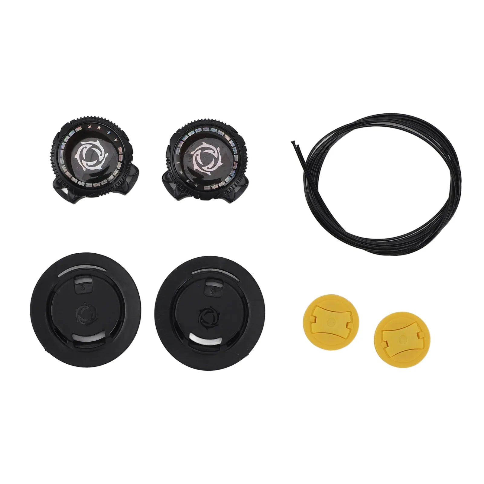 4 Sets Rotating Buckle Shoes Laces Steel Wire Elastic No Tie Shoelaces Black S Size Rotating Buckle Shoes Laces Qme