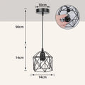 Vintage Chandelier Led Ceiling Lighting Nordic Style Hanging Lamp Dining Living Room Home Christmas Decor Pendant Light kitchen Qme 1light