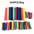 Heat Shrink Tubing • Electrical Connection Cable • Suitable for Electrical Insulation Protection Sleeves for Home Qme 127pcs black red