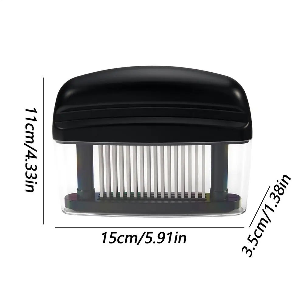 Meat Tenderizer With 48 Needles Kitchen Gadgets Needle Tenderizer Kitchen Tools For Chicken Beef Lamb Pork Veal Fish Pourtry Qme China Mainland Black