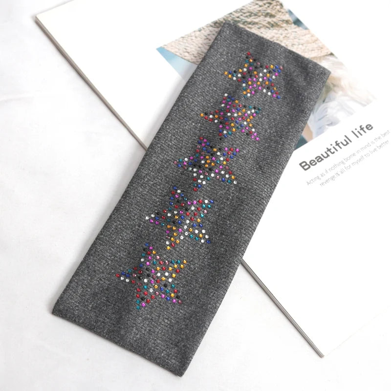 Simple Fashion Black Elastic Hairbands Girls No Slip Soft Hair Qme Dark Grey