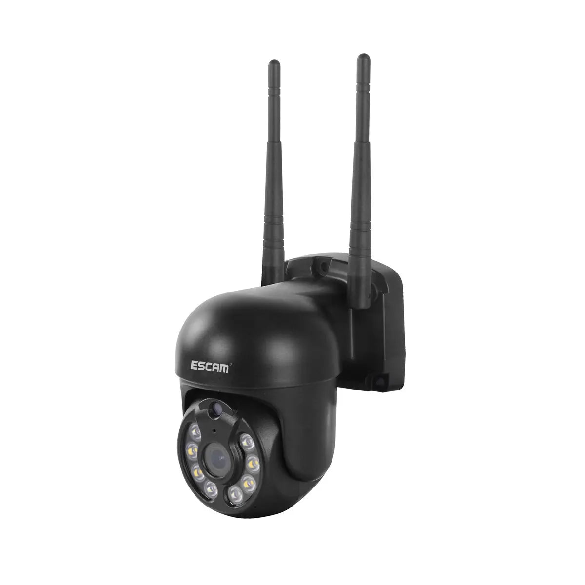 ESCAM H.265 3MP HD Wireless CCTV System Two Way Audio Waterproof PTZ WIFI IP Security Camera 8CH NVR Video Surveillance Kit Qme black US Plug None
