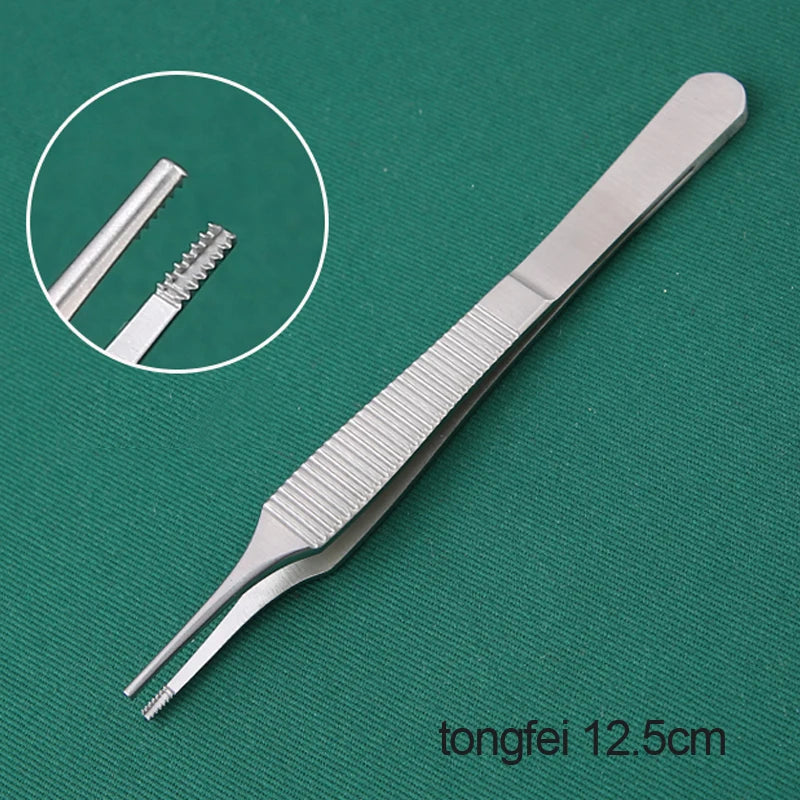 Cartilage Forceps Stainless Steel Fine Shaping Tooth Tweezers Qme