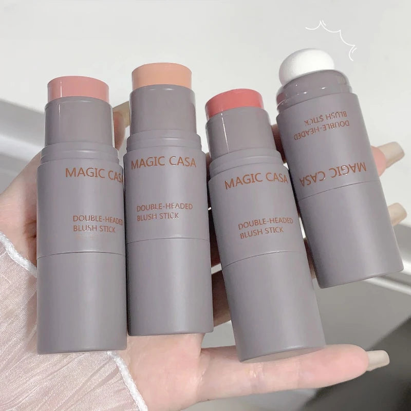 Double-ended Blush Stick Waterproof Brightening Face Contouring Qme