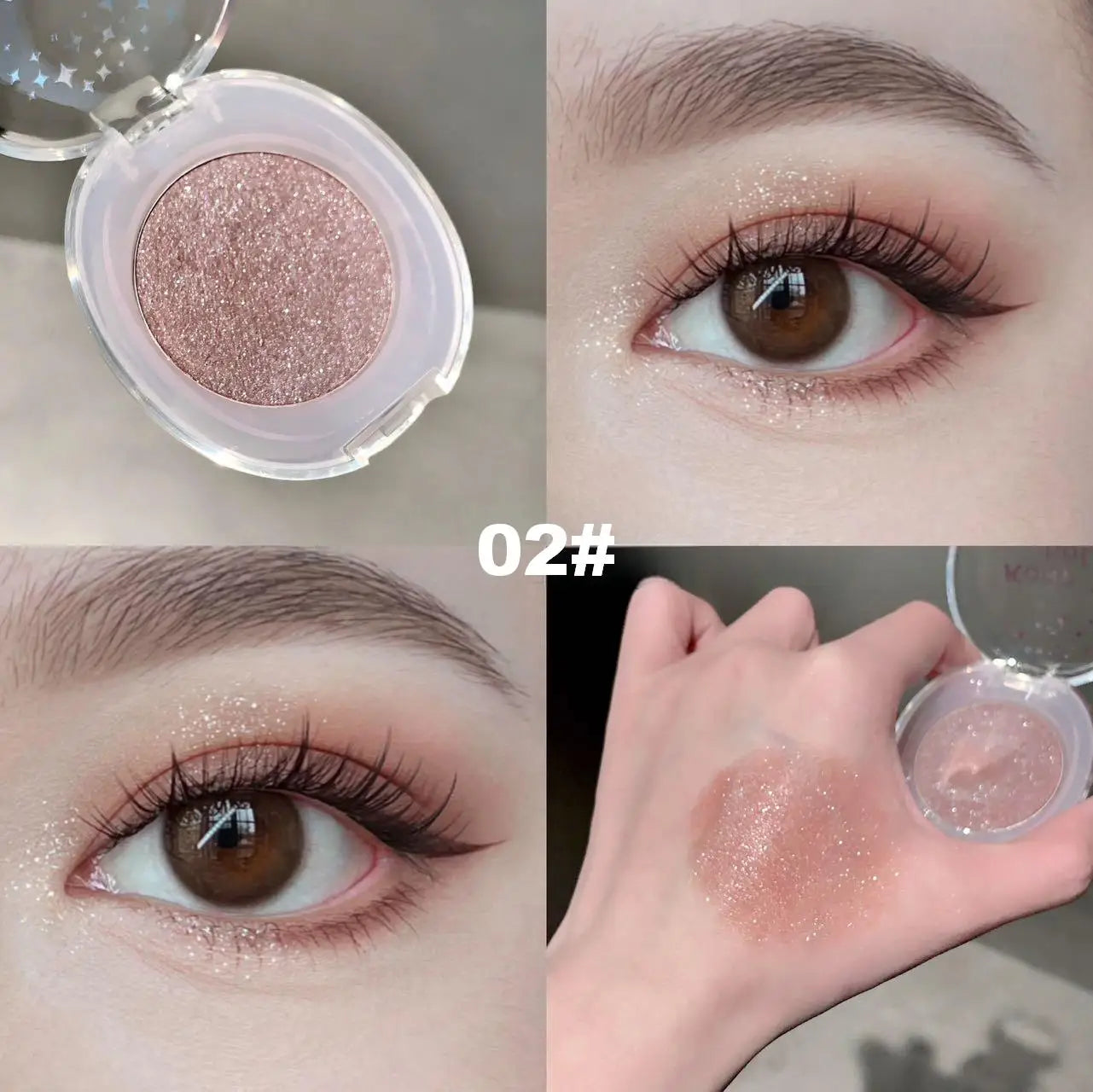 3D Color-glowing High-gloss Hightliter Powder Glitter Pearlescent Qme K23-02