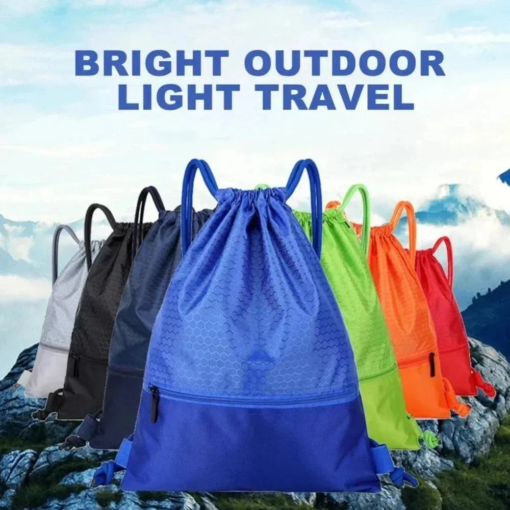 Outdoor Sports Waterproof Backpack Portable Folding Bag Student Qme