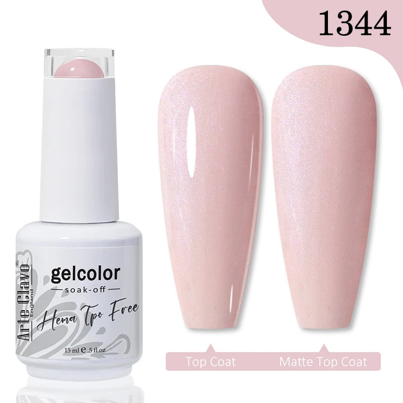 Arte Clavo Jelly Series Semi-transparent Light Pink Peach Gel Nail