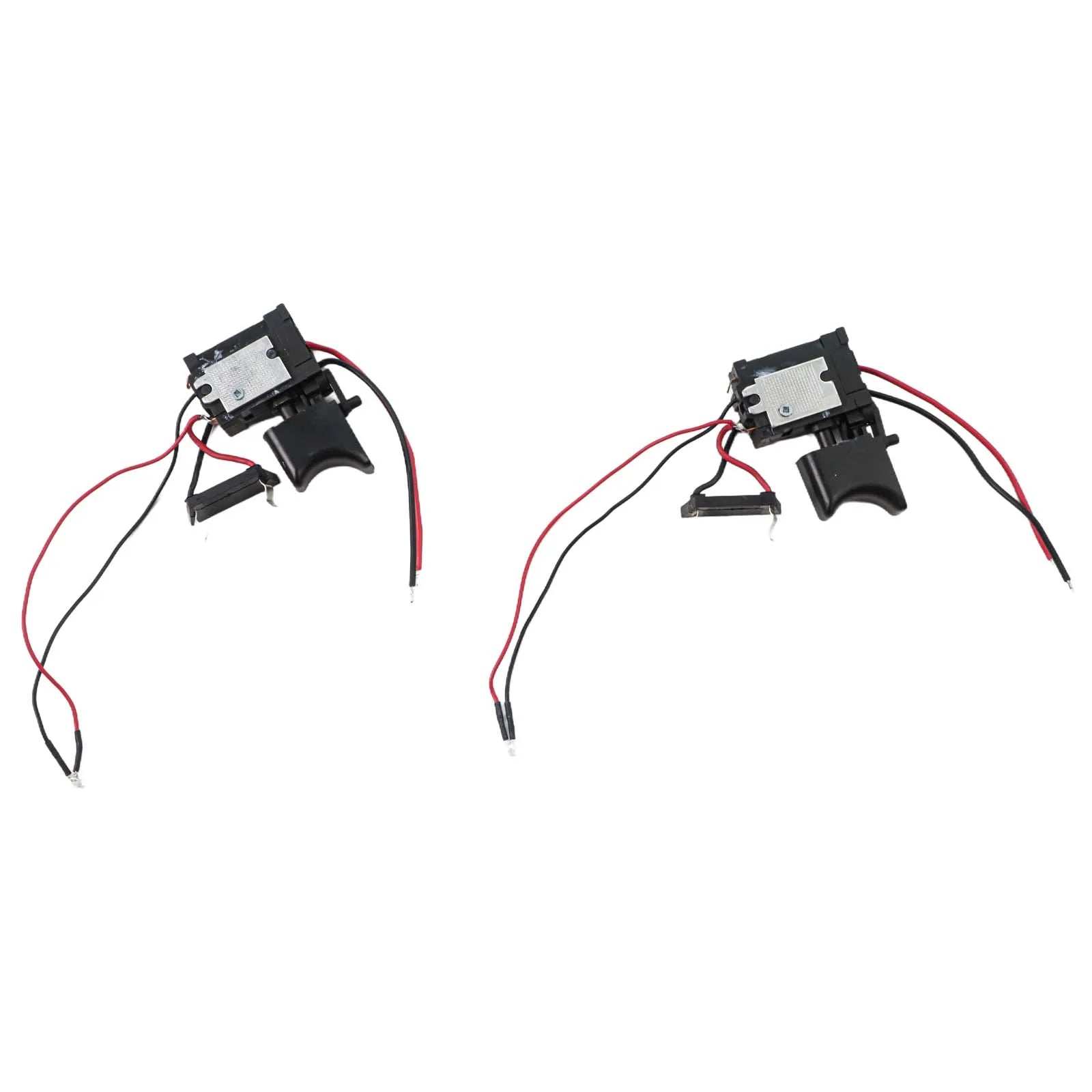 2 X Dustproof Speed Control Switch Plastic Metal 7.2V-24V Assembly Control Equipment For Electric Drill Part Replacement Qme