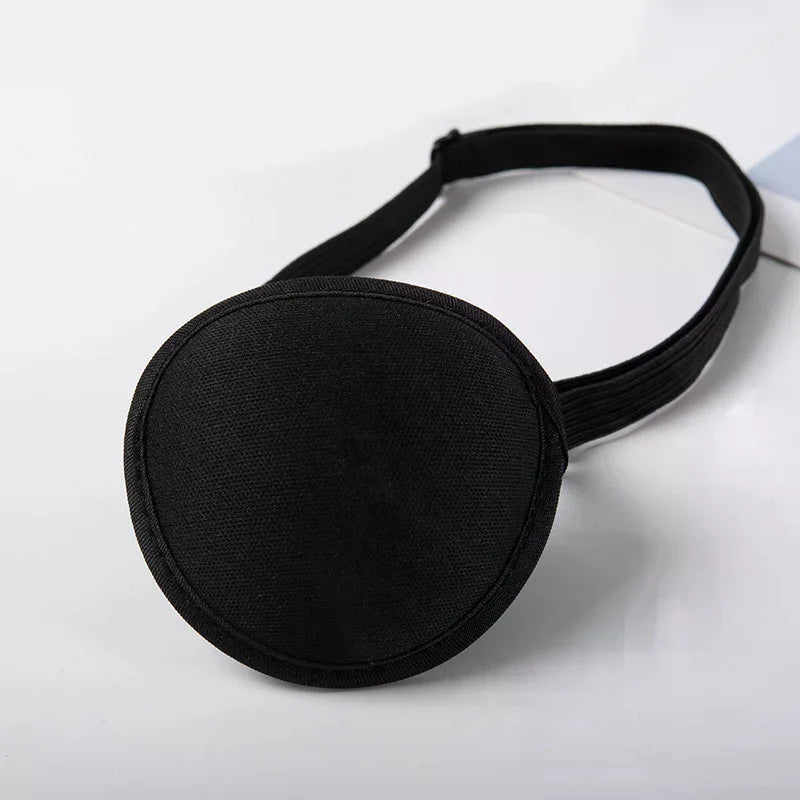 Pirate Eye Patch Unisex Black Single Eyepatch One Washable Adjustable Qme