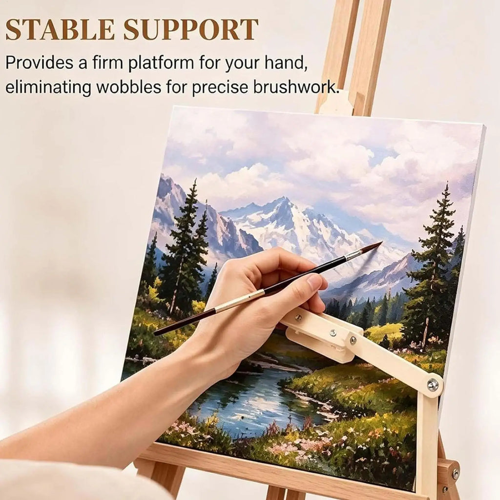 Artist Hand Rest Adjustable Painting Arm Stabilizer Support Canvas Qme