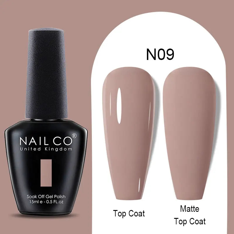 NAILCO Winter Red Gel Nail Polish Semi Permanent Soak Off Varnishes