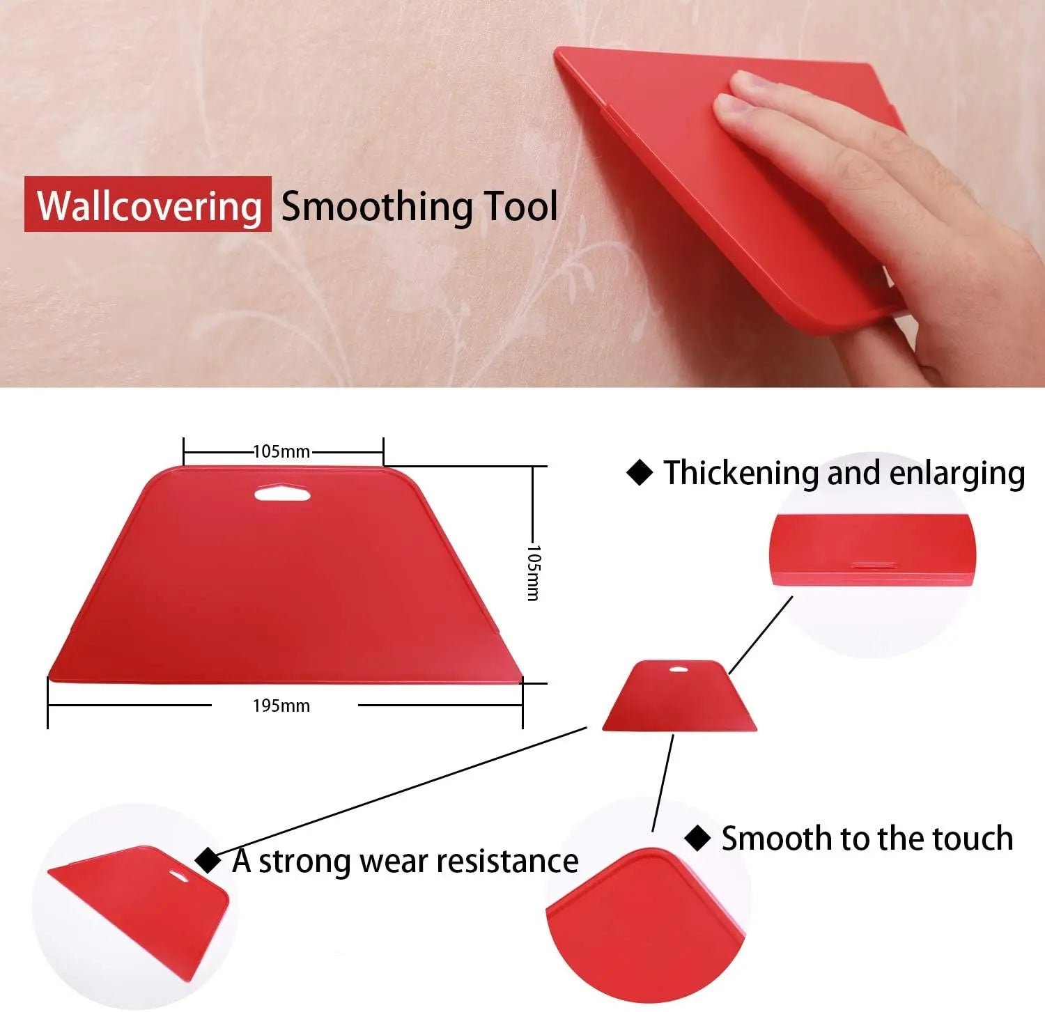 Car Vinyl Wrapping Tool Scraper Automatic Shape Wallpaper Smoother Qme