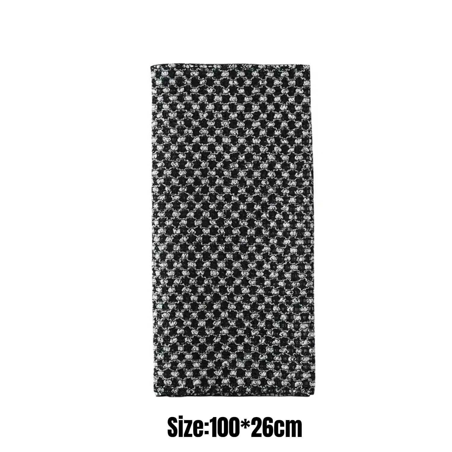 Japanese Exfoliating Bath Towel Ultra-long Shower Scrubber Back Qme Black A