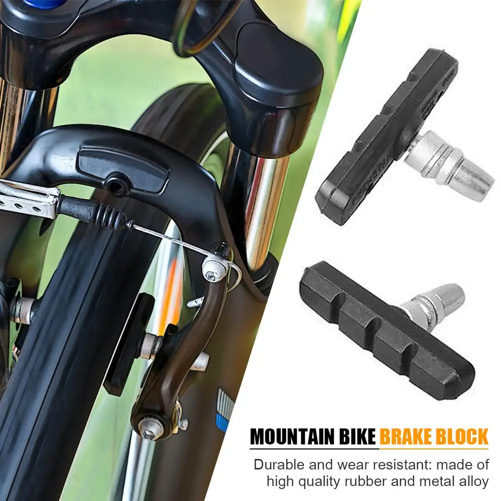 1-5PCS Durable Bicycle Silent Brake Pads V Brake Holder Rubber Blocks for Long-Lasting Performance Cycling Accessories Qme