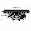 Gothic Style Wooden Spider Wed Wall Shelf for Bedroom Living Room Storage Rack Halloween Party Decorative Props Qme C One Size