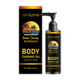 Moisturizing Body Tanning Oil Intensifier Get a Faster Darker Sun Tan Sunless Skin Tanning Oil for Face Body Summer Self Tanner Qme 100ml Boxed
