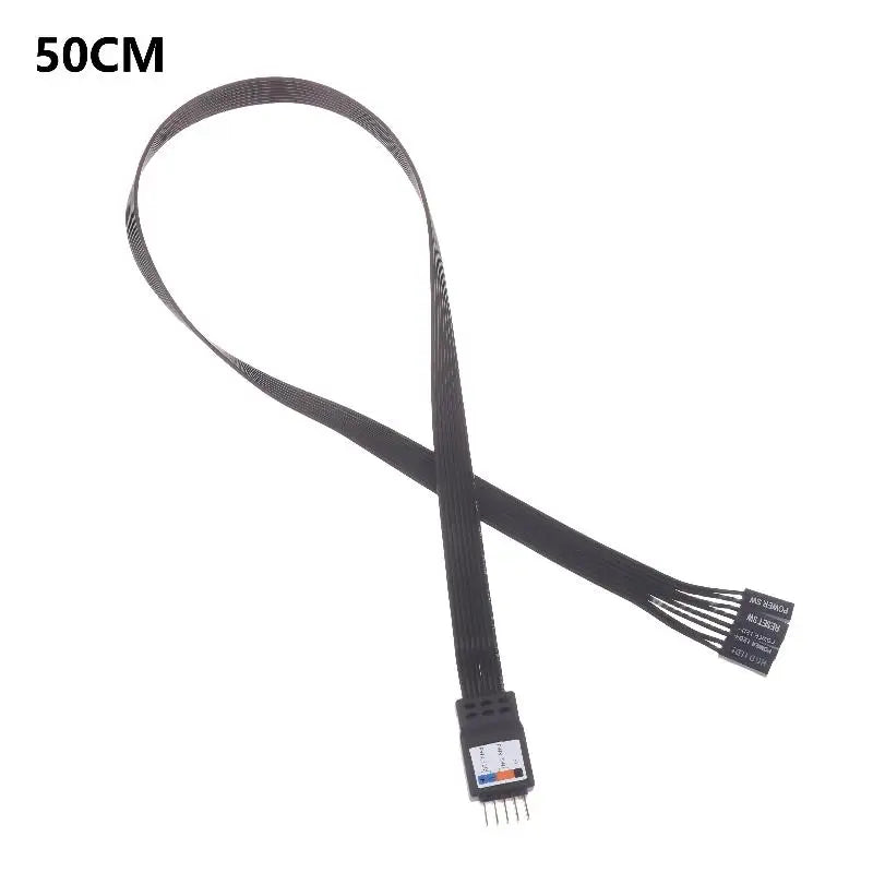 Flexible 9Pin Motherboard Header Extension Cable 20 30 Flat Design Qme 50cm