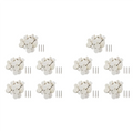 A02F-330Pcs Soft Felt Polishing Buffing Wheel Mixed Accessory For Rotary Tool Qme beige NONE