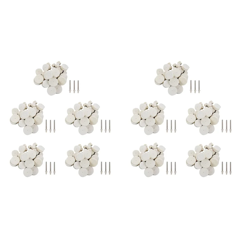 A02F-330Pcs Soft Felt Polishing Buffing Wheel Mixed Accessory For Rotary Tool Qme beige NONE