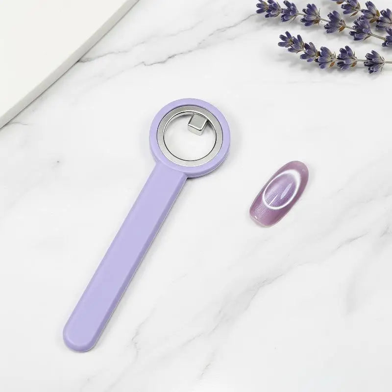 Cat Eye Nail Magnet Ring Portable Reusable Magnetic Tool Gel Polish Qme