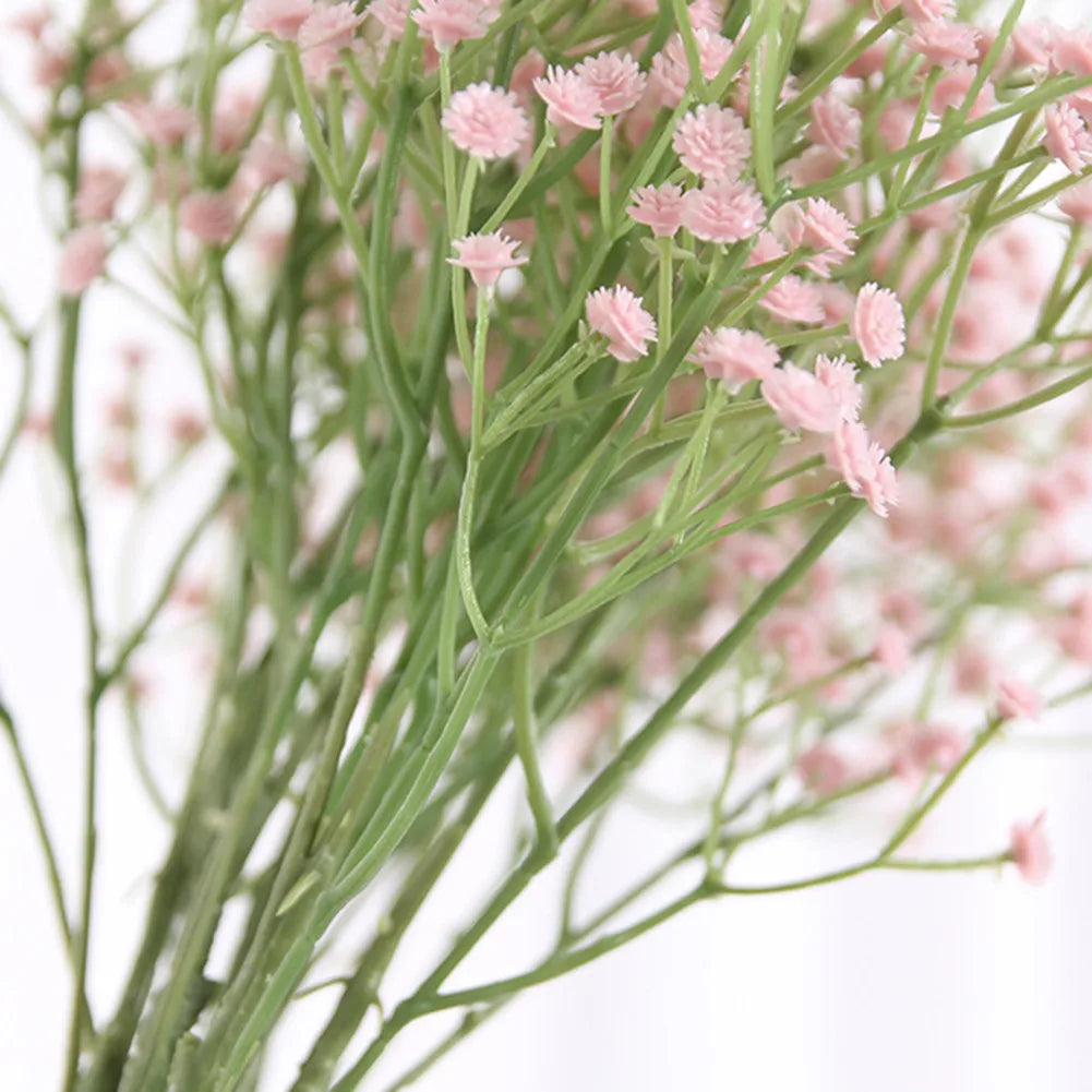 1 pc Artificial Flower Fake Silk Gypsophila Flower Simulation Gypsophila Flower Wedding Bouquet Home Garden Hotel Party Decor Qme
