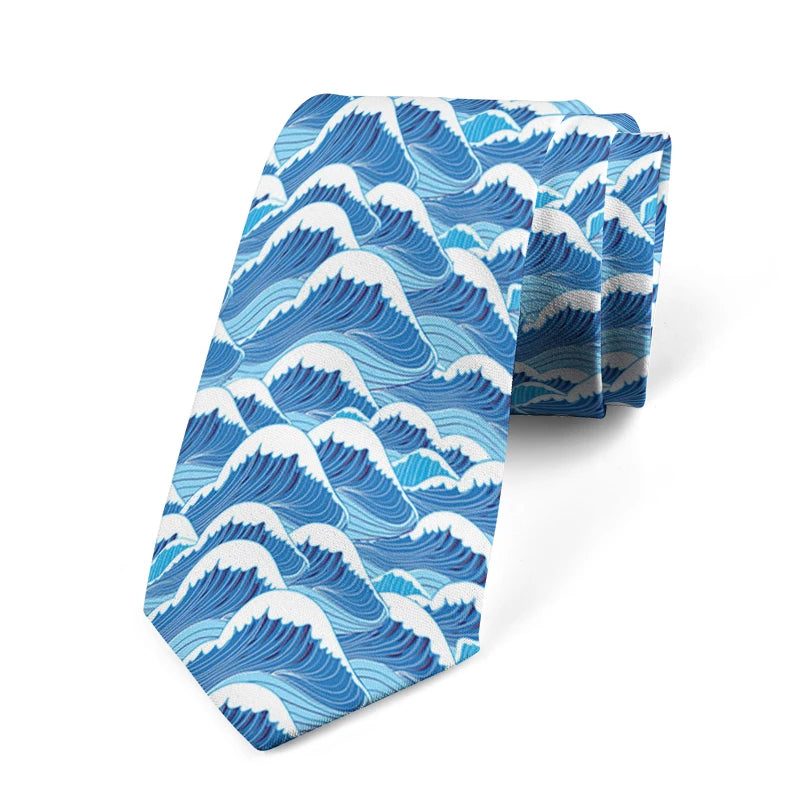 Fashionable Personality Floral Tie Interesting Japanese Men's Qme style2