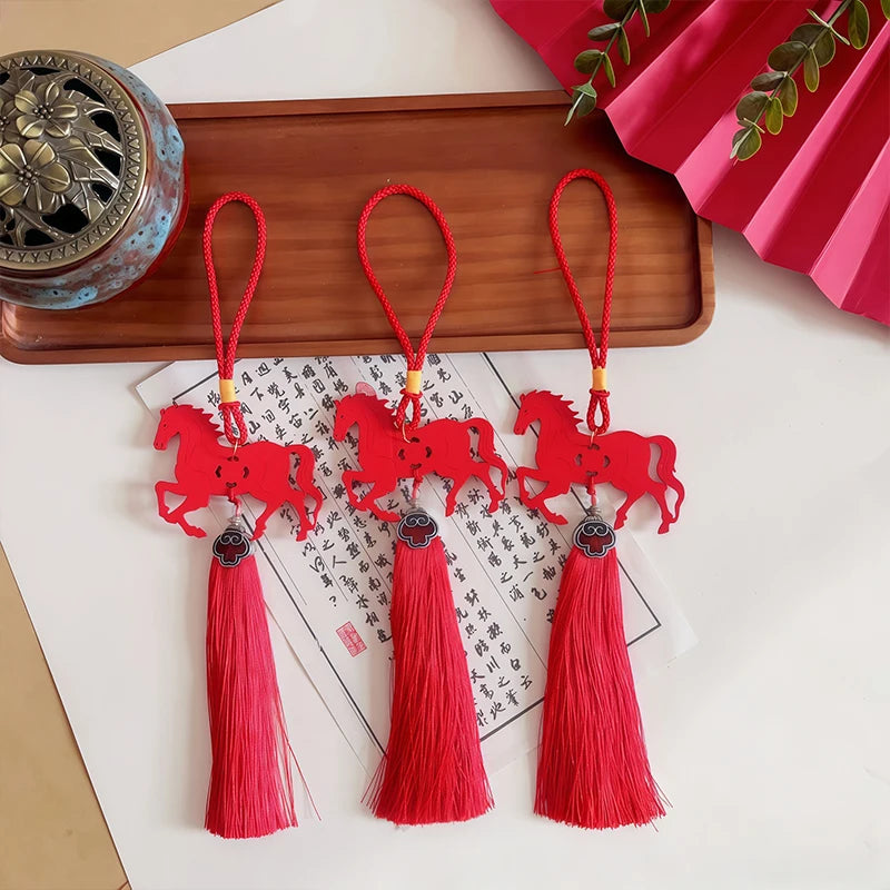 2026 Year Of The Horse Wall Hanging Ornament Zodiac Horse Pendant New Year Lucky Qme