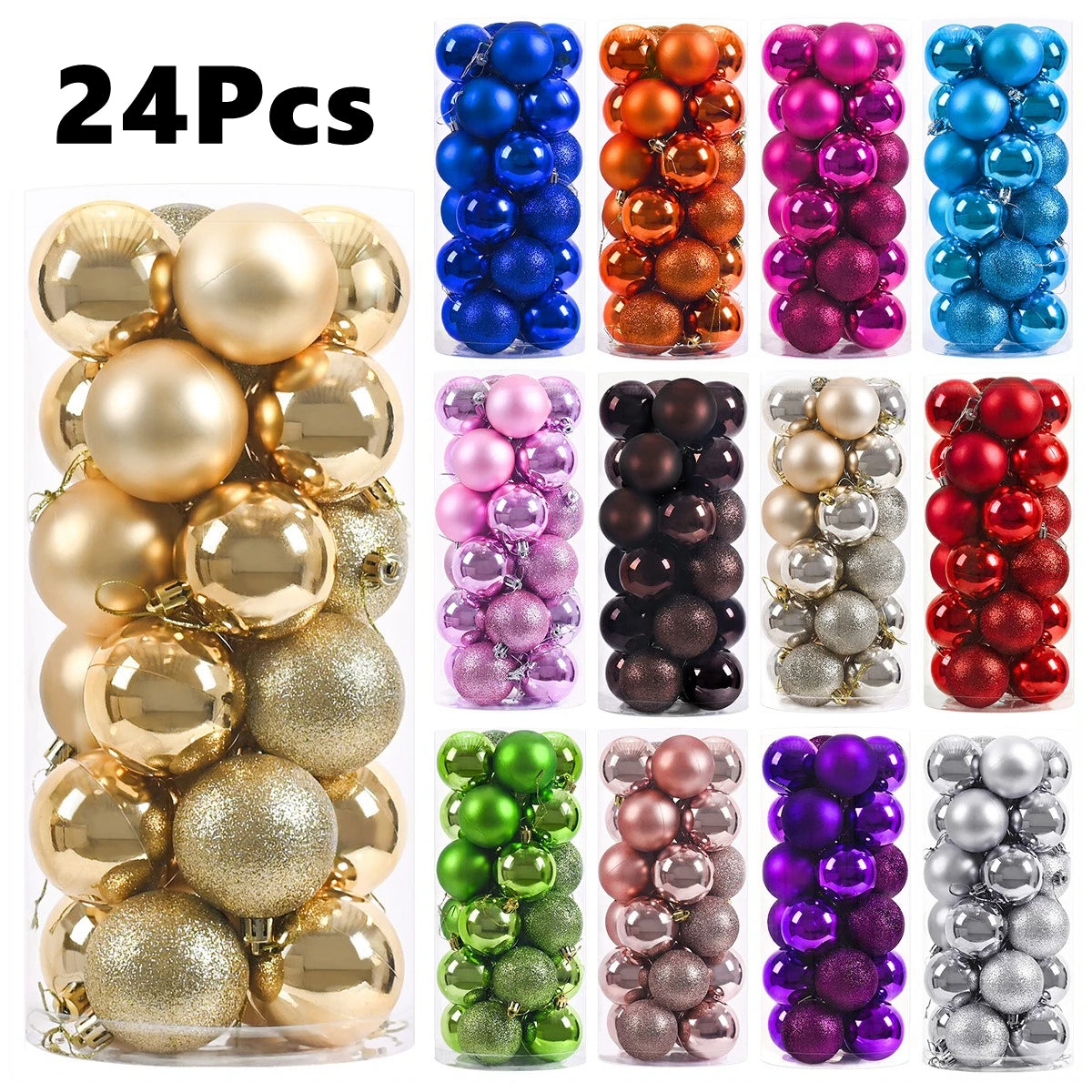 3CM Christmas Decoration Christmas Ball Hanging Xmas Tree Pendent Ornaments for Home Room Decor Navidad New Year 2026 Accessory Qme