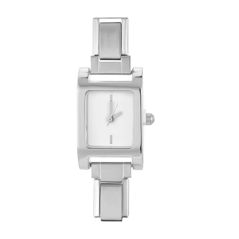 Fashion Women's Stainless Steel Square Triangle DIY High Quality Watch Bracelet Bangle Party Friend Wife Birthday Jewelry Gifts Qme Style 29