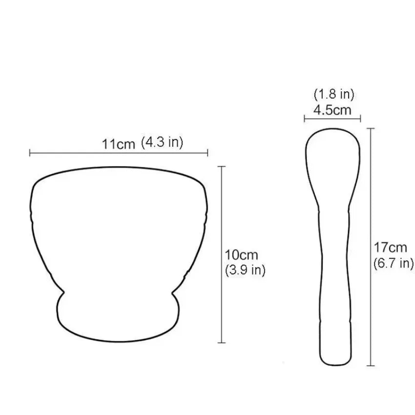 Manual Garlic Crusher Mortar Pestle Multifunctional Spice Grinder Qme